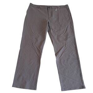Grizzie 42x31 Gray Merino Wool Blend Tech Stretch Flat Front Mens Pants NWOT